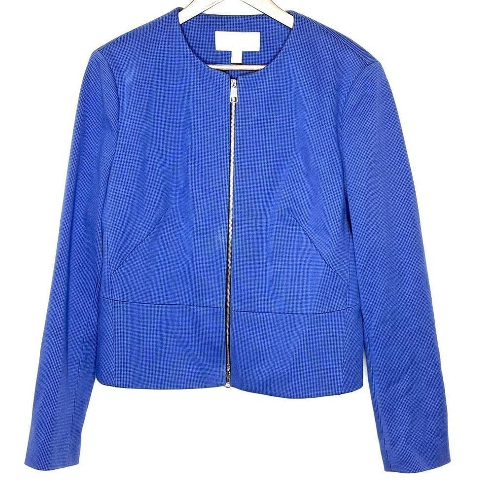 Hugo Boss Jekalana Blue Checkered Suit Blazer - Women’s Us 12